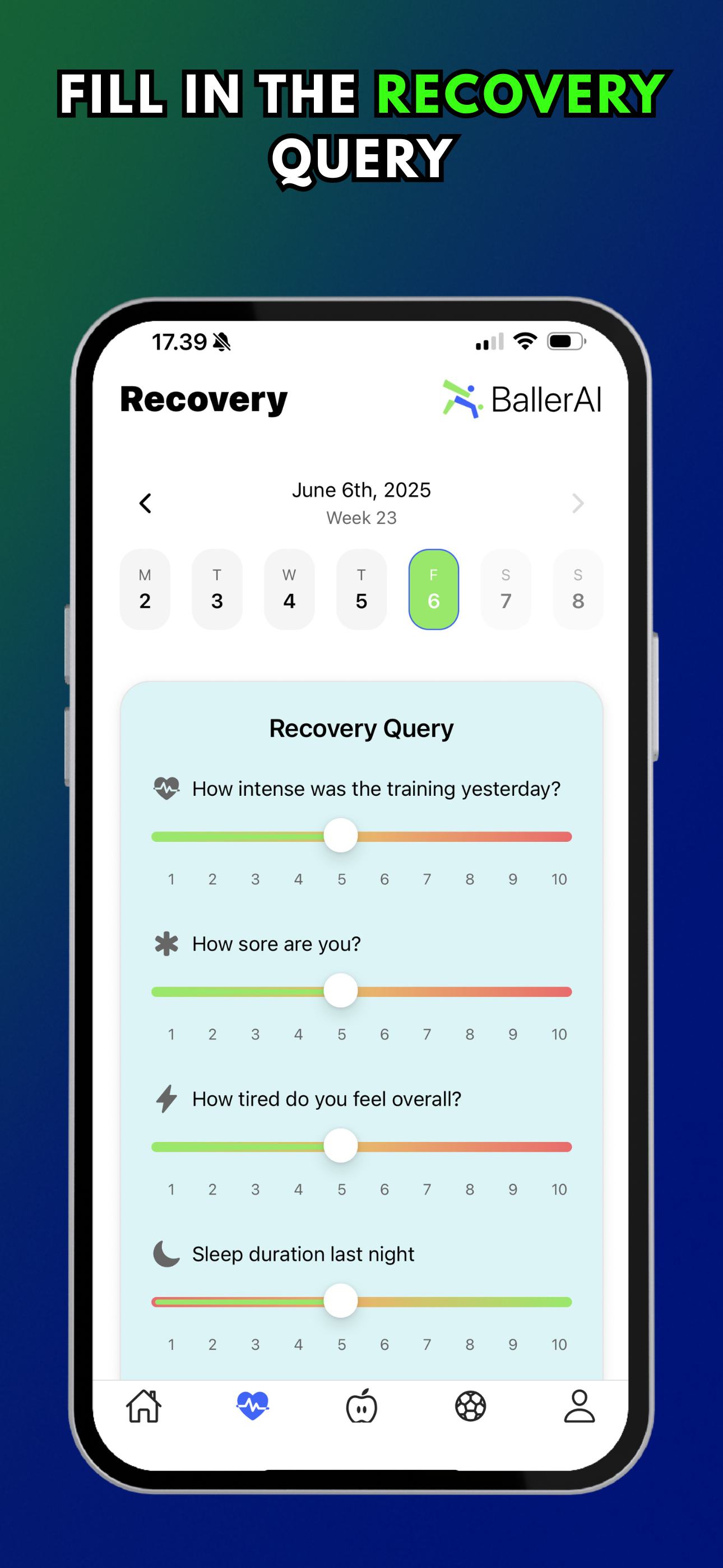 BallerAI recovery query interface